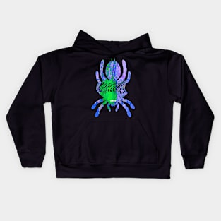 Tarantula Silhouette V86 (Tie Dye) Kids Hoodie